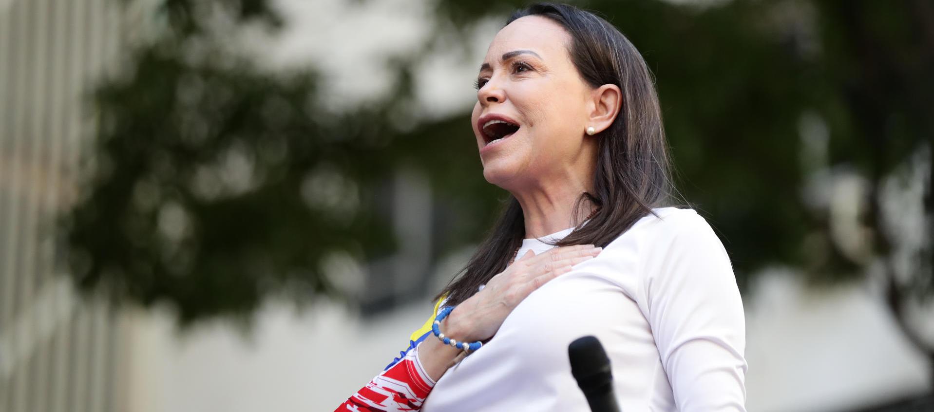 María Corina Machado, líder opositora venezolana.