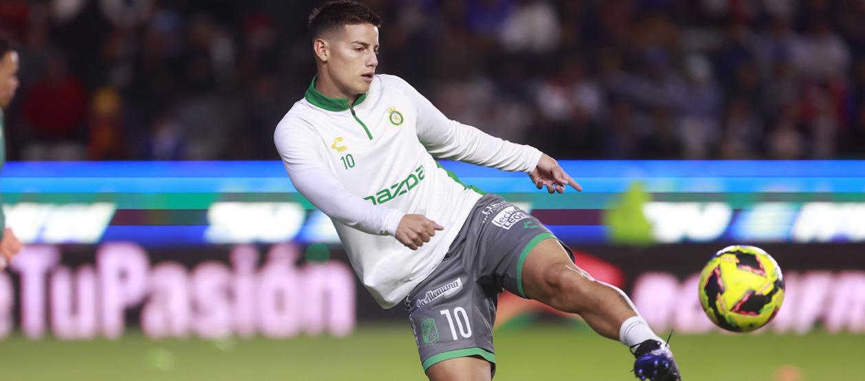 El colombiano James Rodríguez, jugador del León de México.