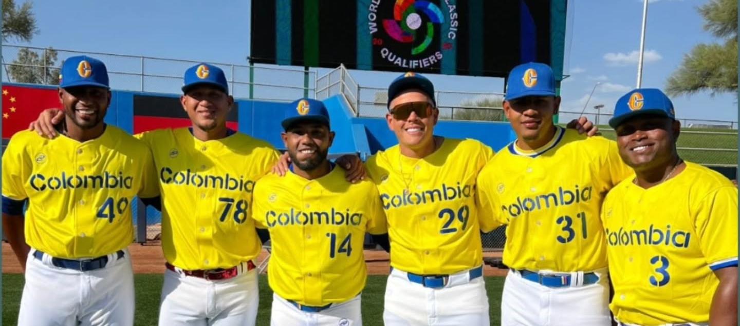 Julio Teherán, Luis Escobar, Dayan Díaz, Gio Urshela, David Lorduy y Dilson Herrera, pelotros de la Seleción Colombia.