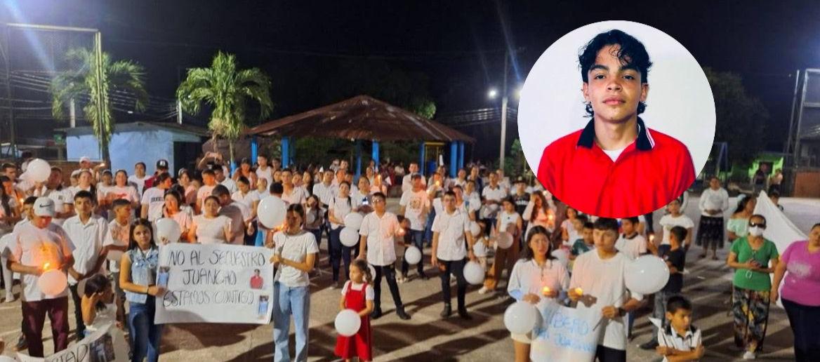 Juan David Sanguino / Marcha por su liberación.