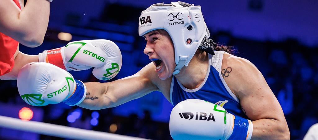 Yeni Arias, boxeadora olímpica de Colombia.