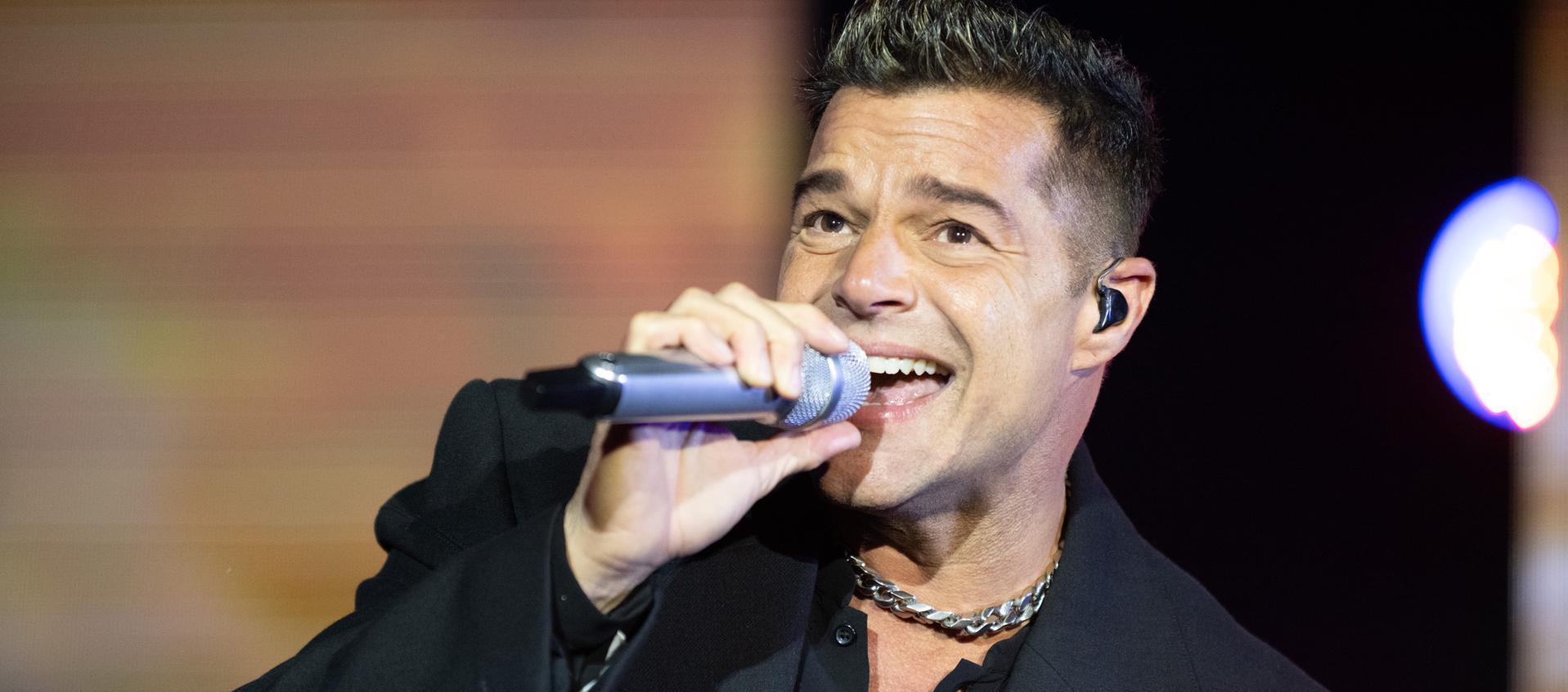 Ricky Martin, cantante puertorriqueño. 