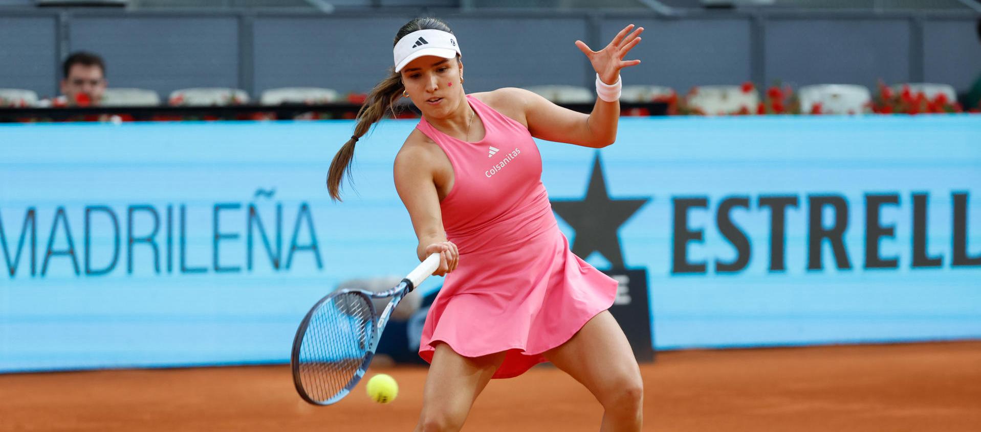 María Camila Osorio en el torneo de Madrid.