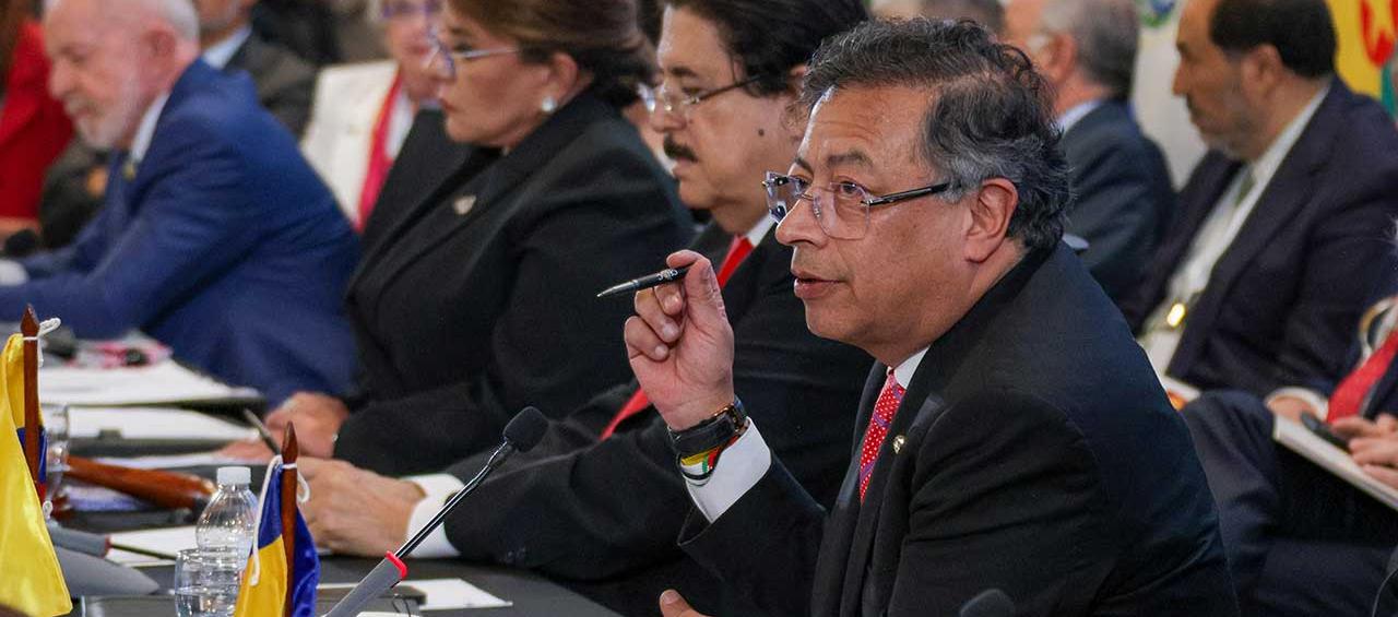 Gustavo Petro durante Cumbre de la Celac en Tegucigalpa, Honduras.