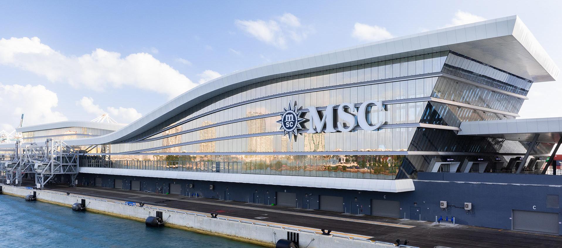 Nueva terminal de MSC Cruises. 