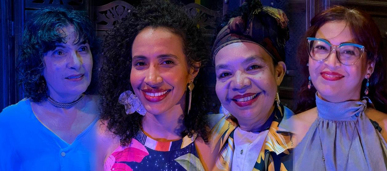 Vicky Osorio, Oniris Bonilla, Diana Flórez y Silvia Miranda, las invitadas. 