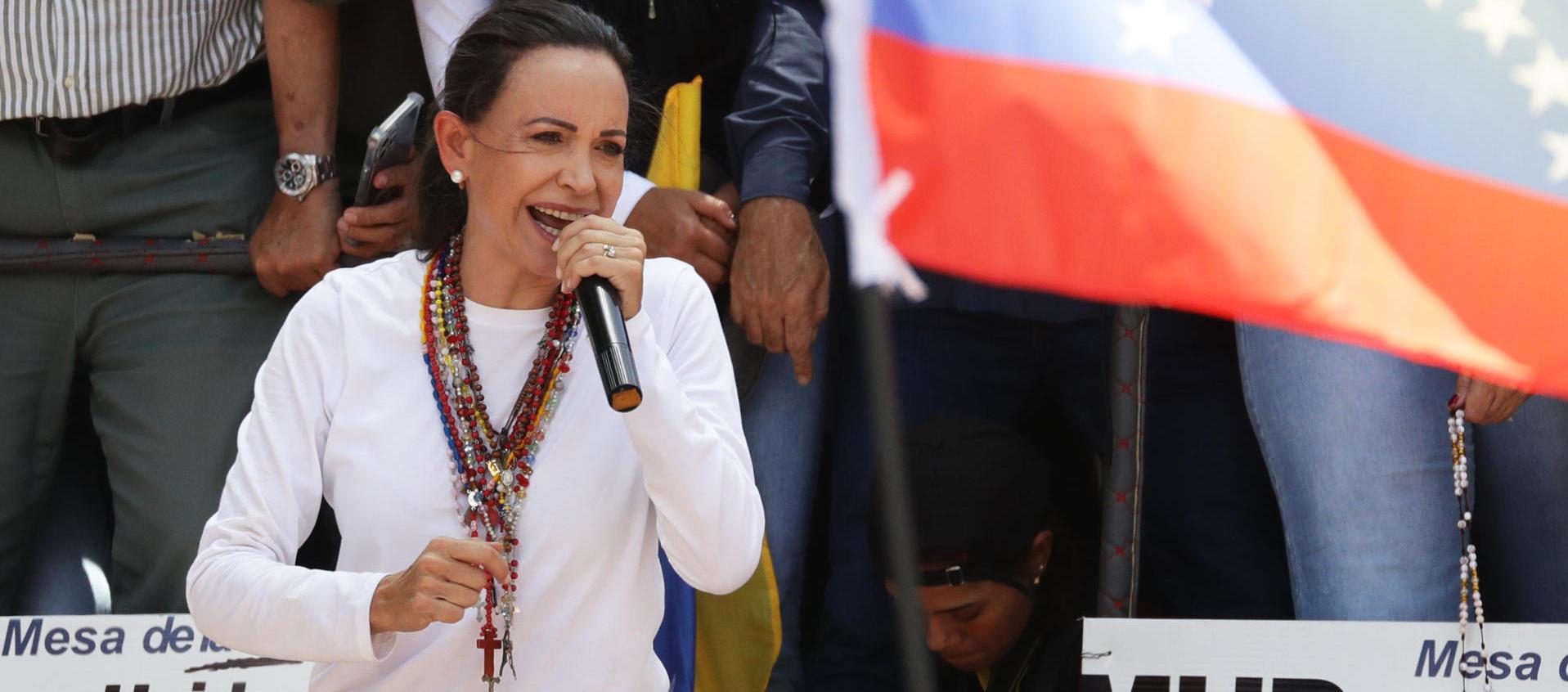 María Corina Machado, líder opositora venezolana.