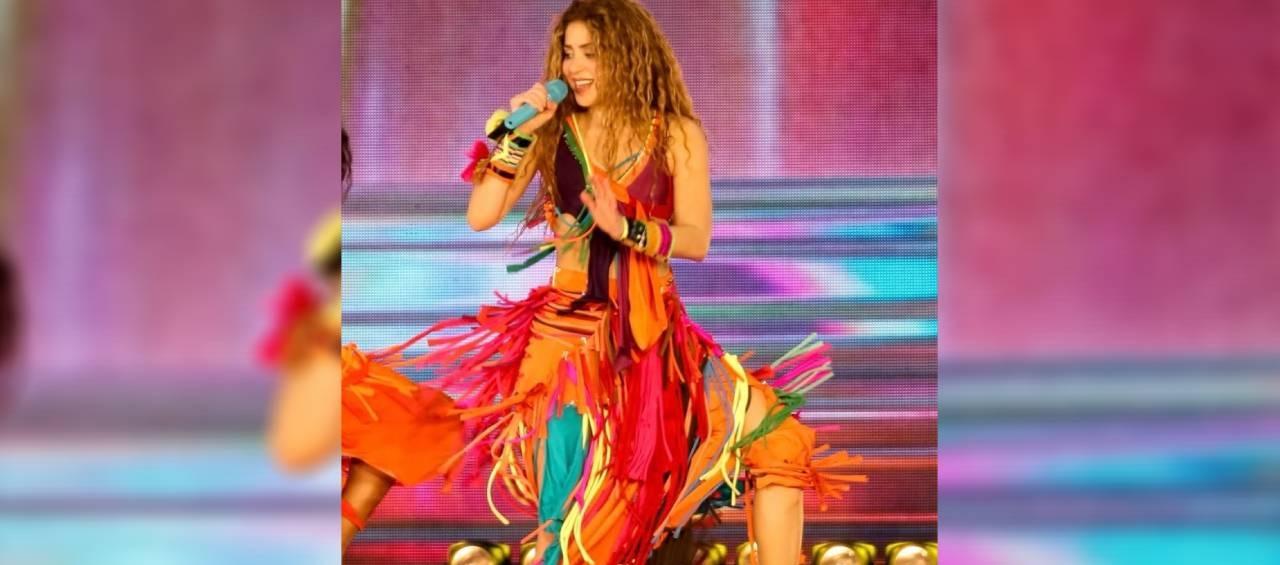 Vestido de Shakira para 'Waka waka'. 
