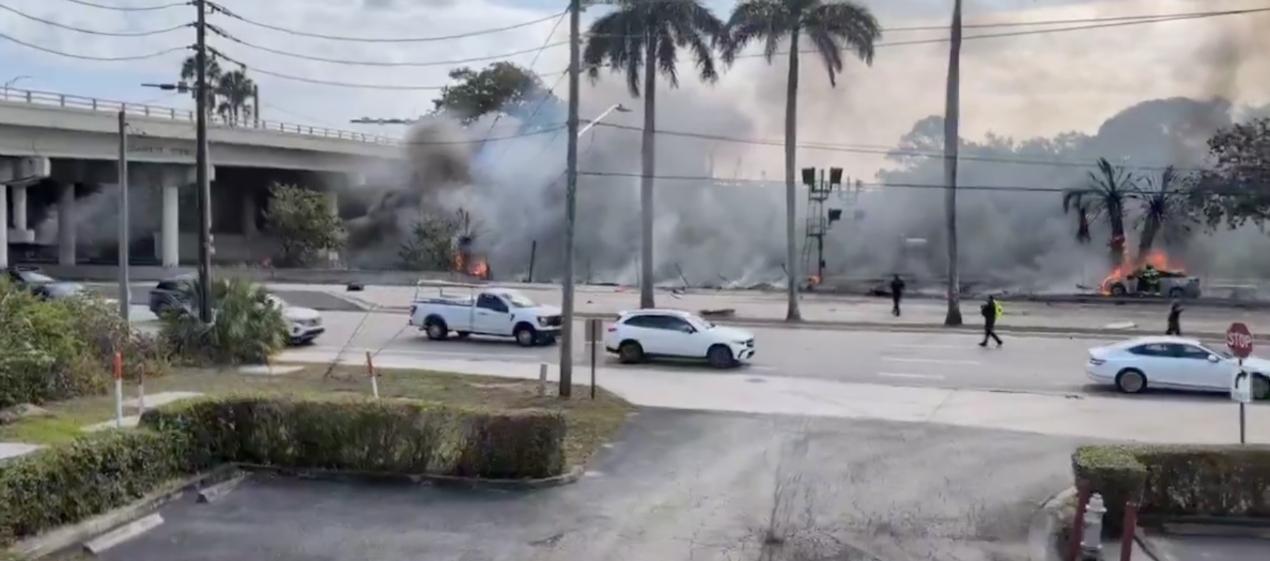 Lugar donde se precipitó a tierra la avioneta. 