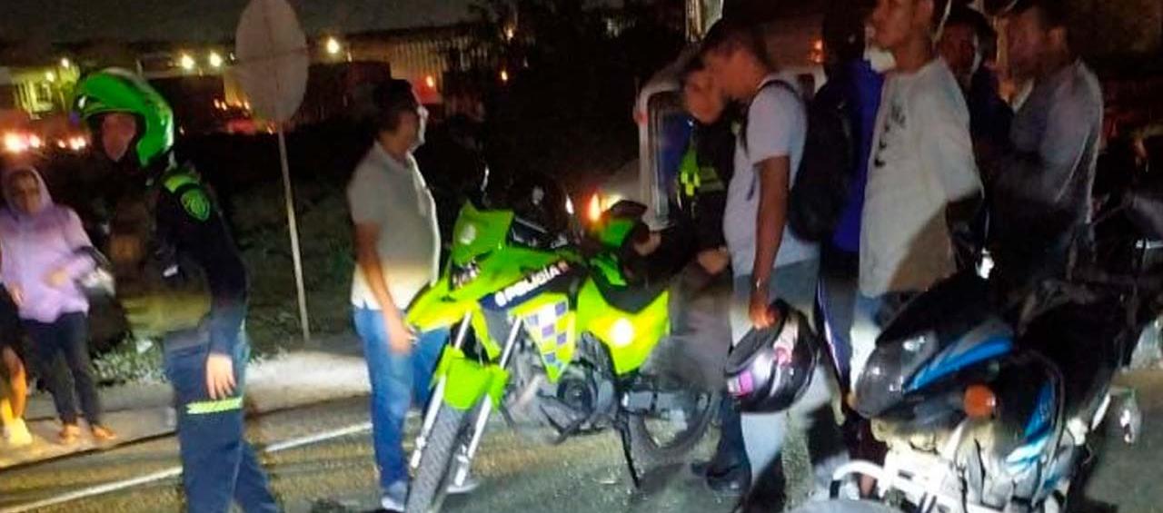 Lugar donde se presentó el accidente en La Cordialidad, entre Galapa y Barranquilla. 