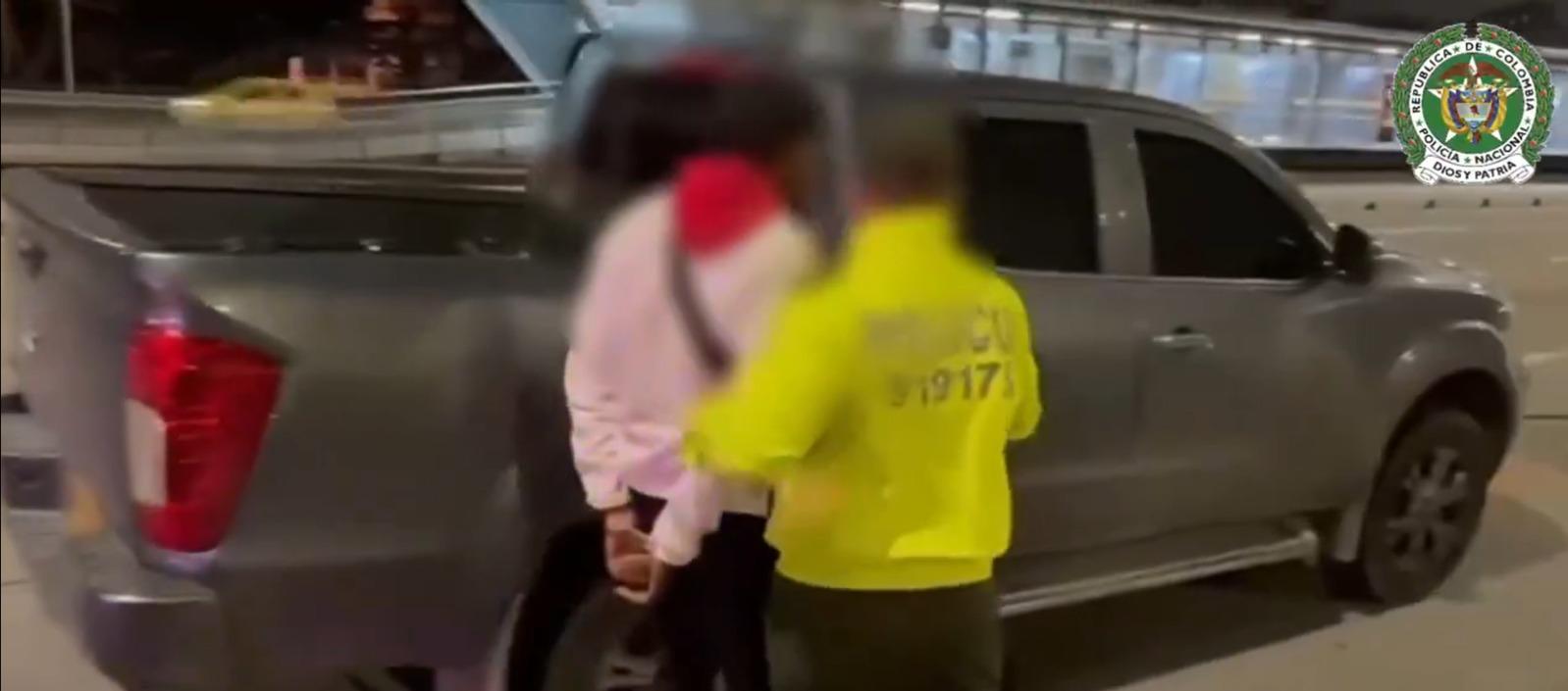 Momento de la captura.