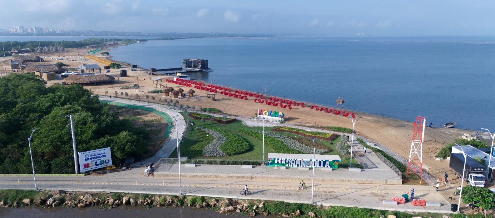 Imagen aérea de La Playa de Puerto Mocho.