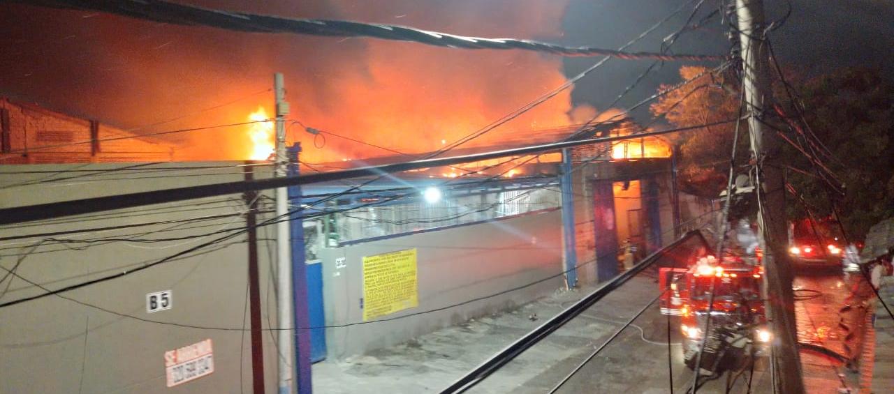 Imagen del incendio.