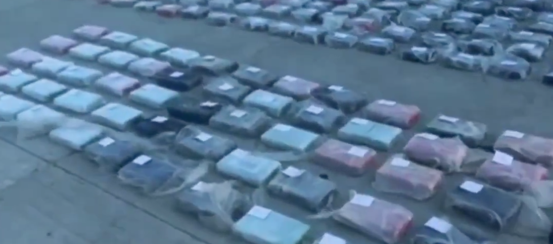 Droga incautada por las autoridades. 