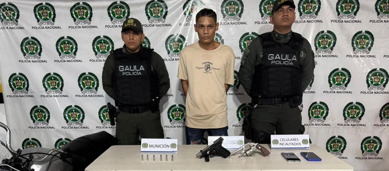 El hombre fue capturado por el Gaula de la Policía. 