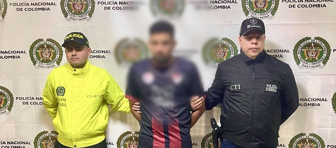 La captura fue realizada en conjunta entre la Policía y el CTI de la Fiscalía. 