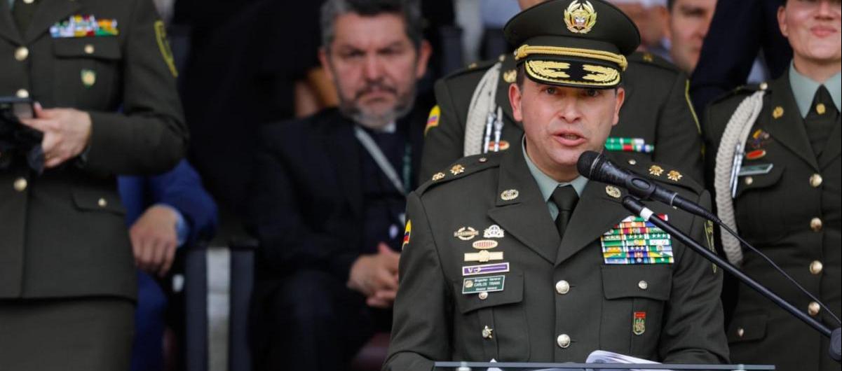 General Carlos Triana, director de la Policía Nacional. 