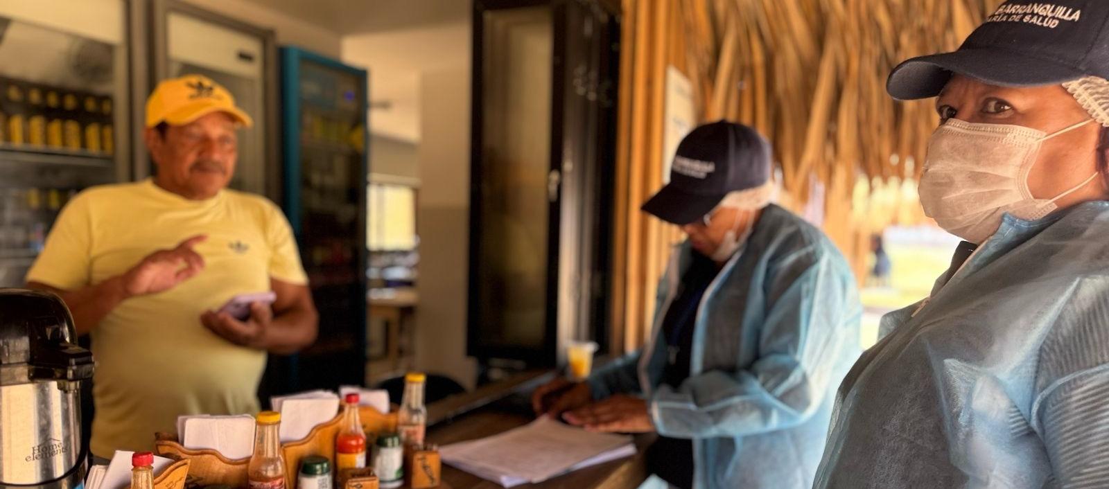 Operativos en restaurantes y otros establecimiento de expendio de alimentos.