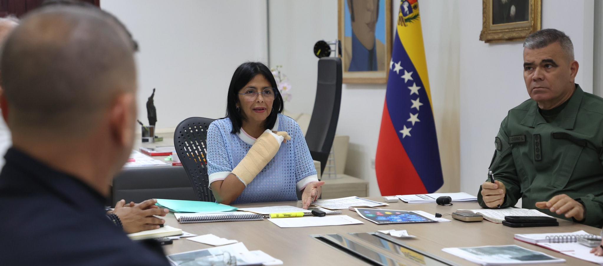Delcy Rodríguez, vicepresidenta ejecutiva de Venezuela.
