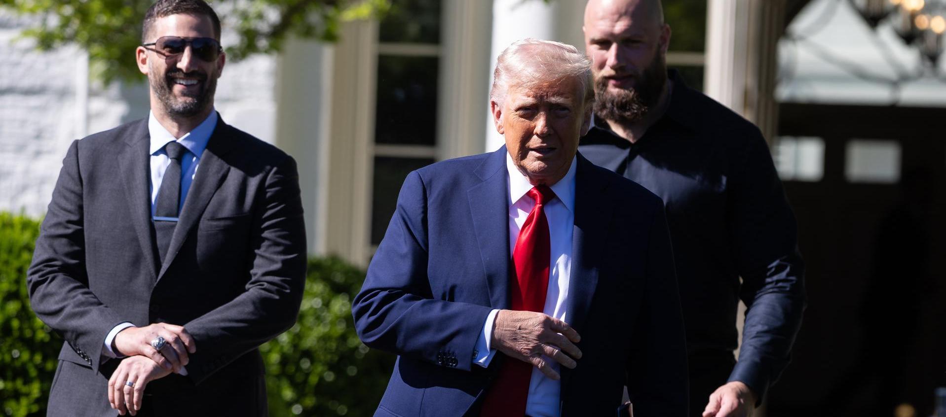 Donald Trump este lunes en la Casa Blanca. 