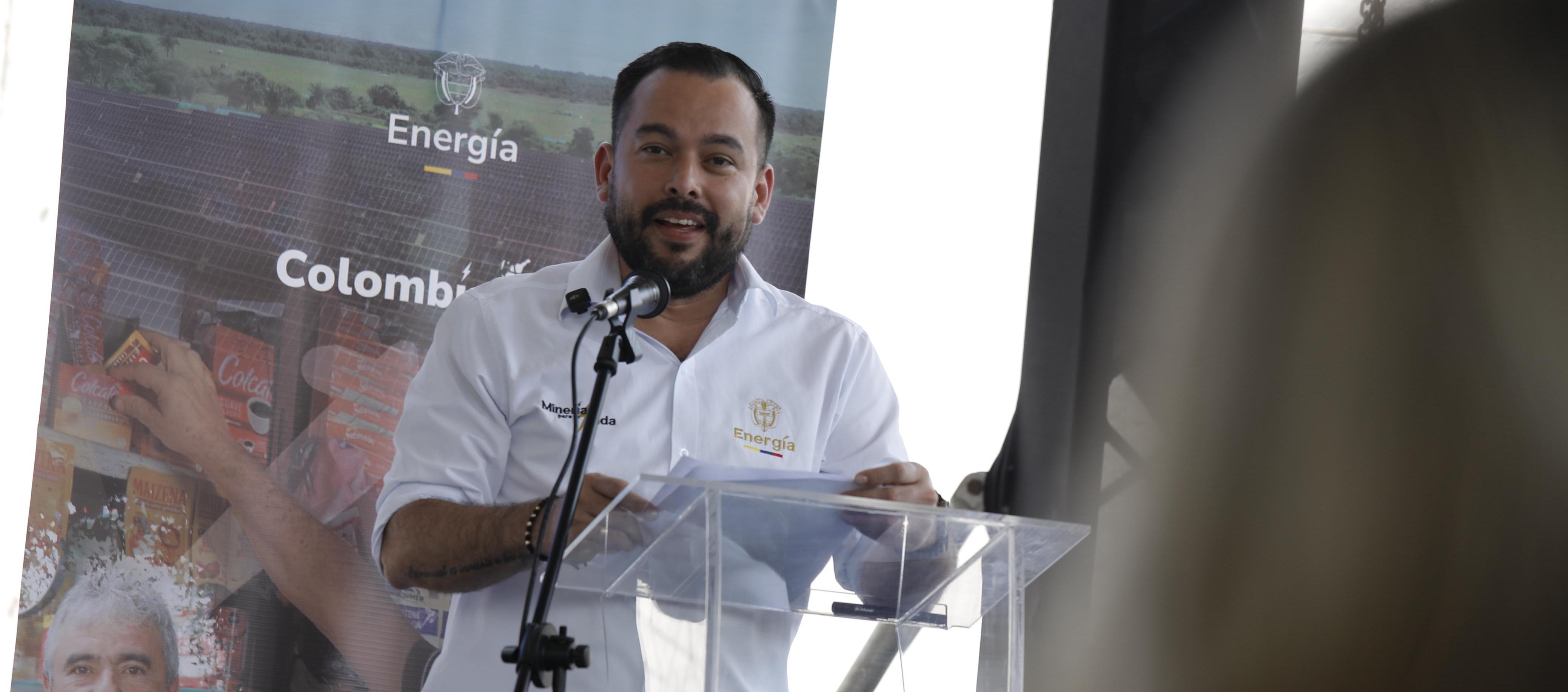 Edwin Palma, Ministro de Minas y Energía.