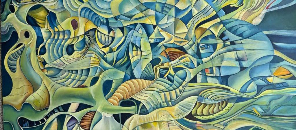 Obra "El poder de la Medusa" del artista Arlington Suárez. 