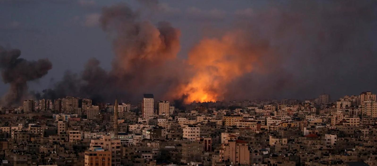 Destrucción en Gaza por los ataques de Israel.