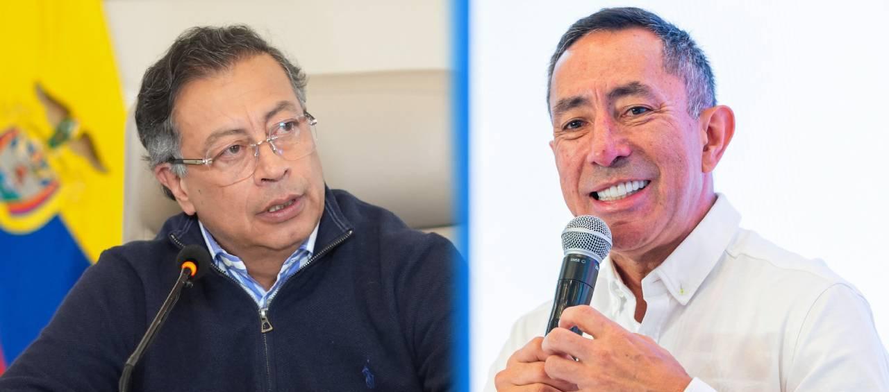 El Presidente Gustavo Petro y Ricardo Roa.