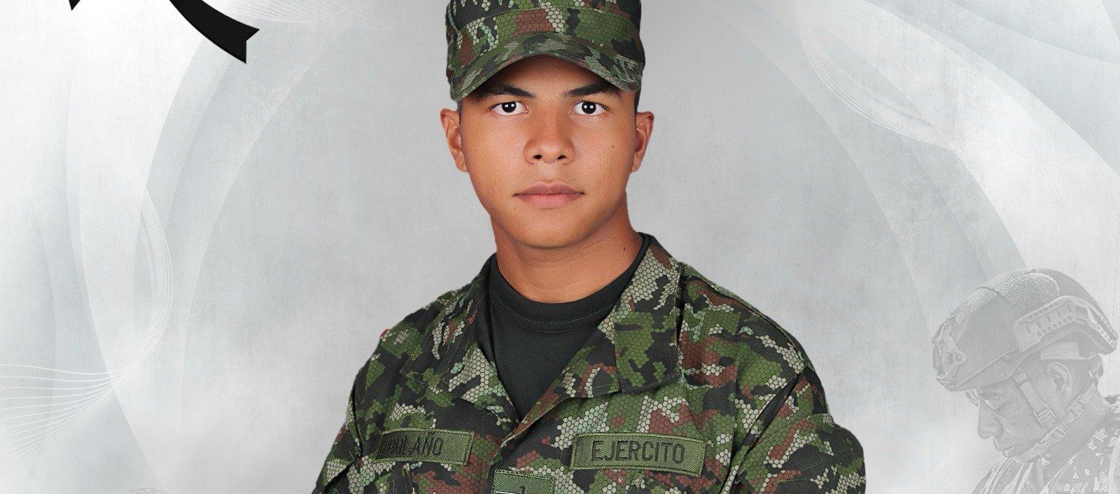 El soldado Jean Carlos Bolaño Romo.