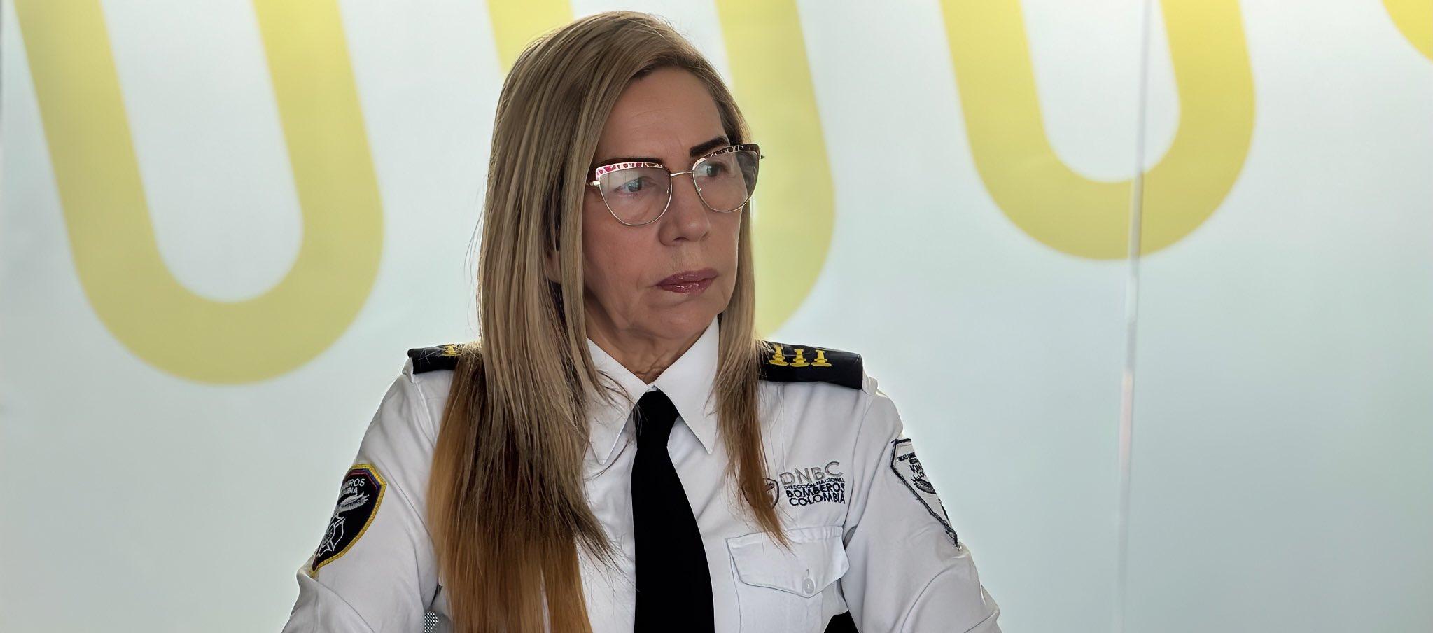 Lourdes Peña, Directora Nacional de Bomberos.