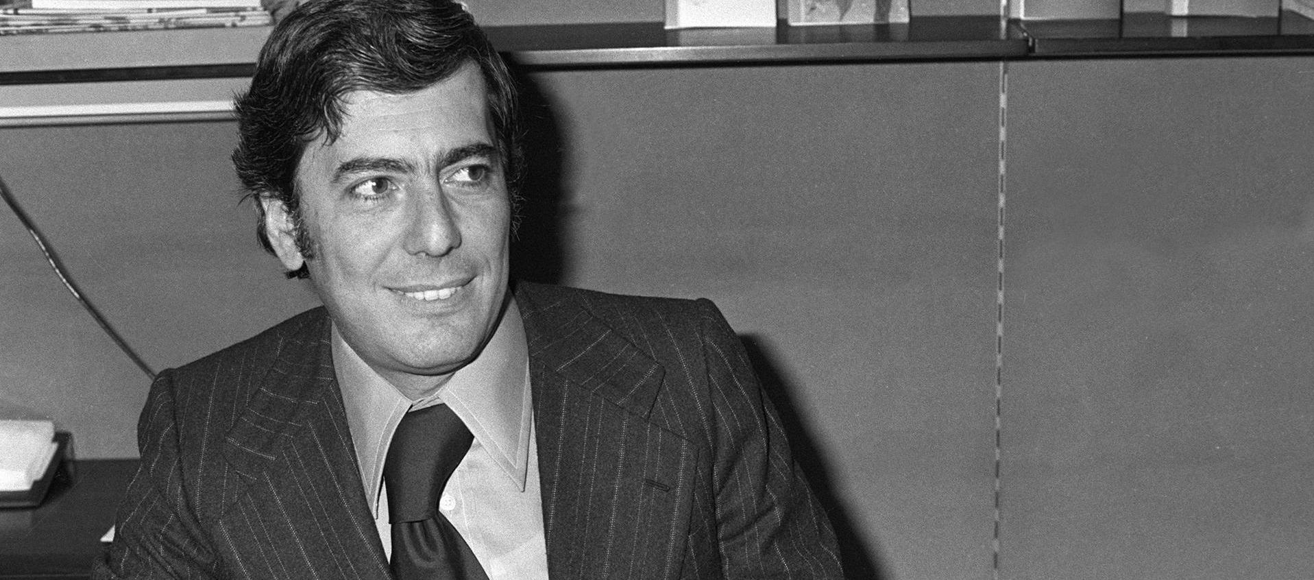 El escritor peruano Mario Vargas Llosa, en 1977. 