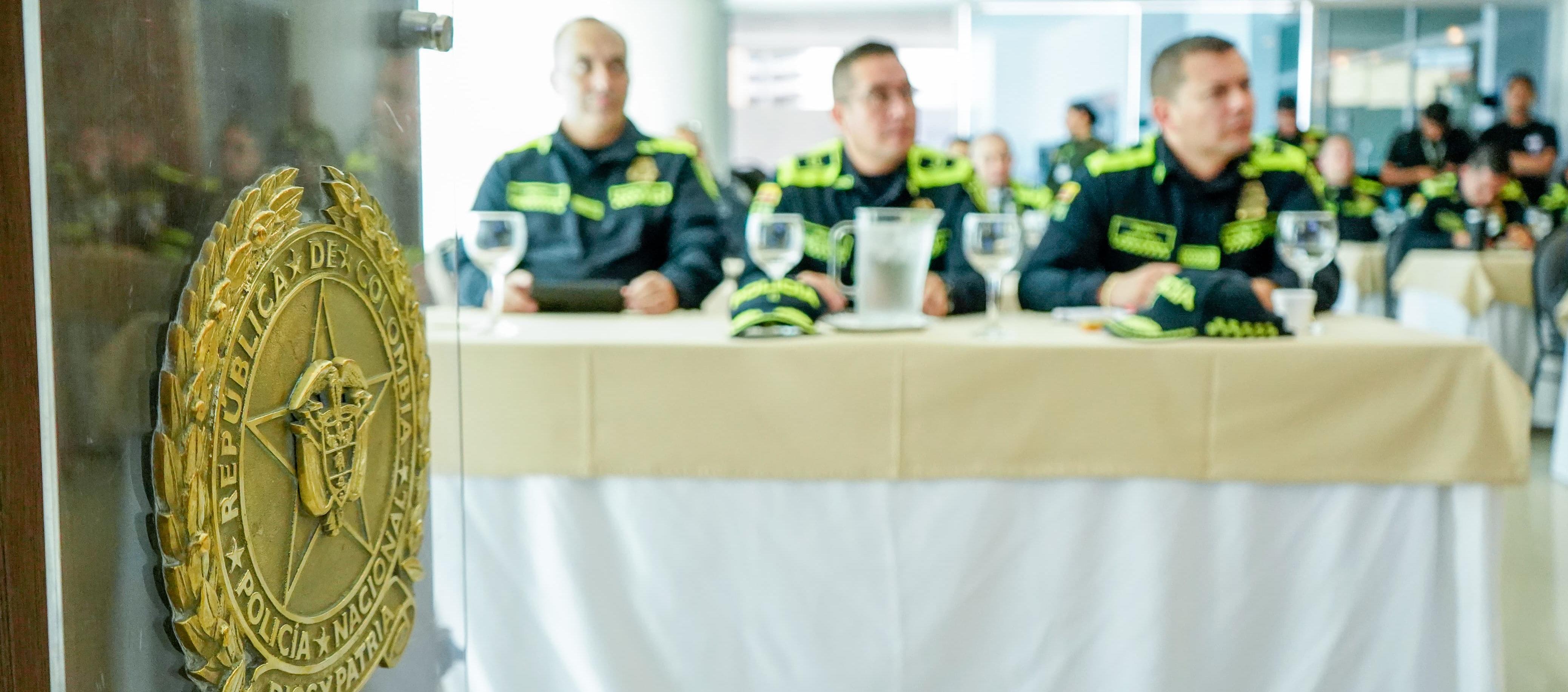 Encuentro estratégico de la Policía Metropolitana de Barranquilla este martes.