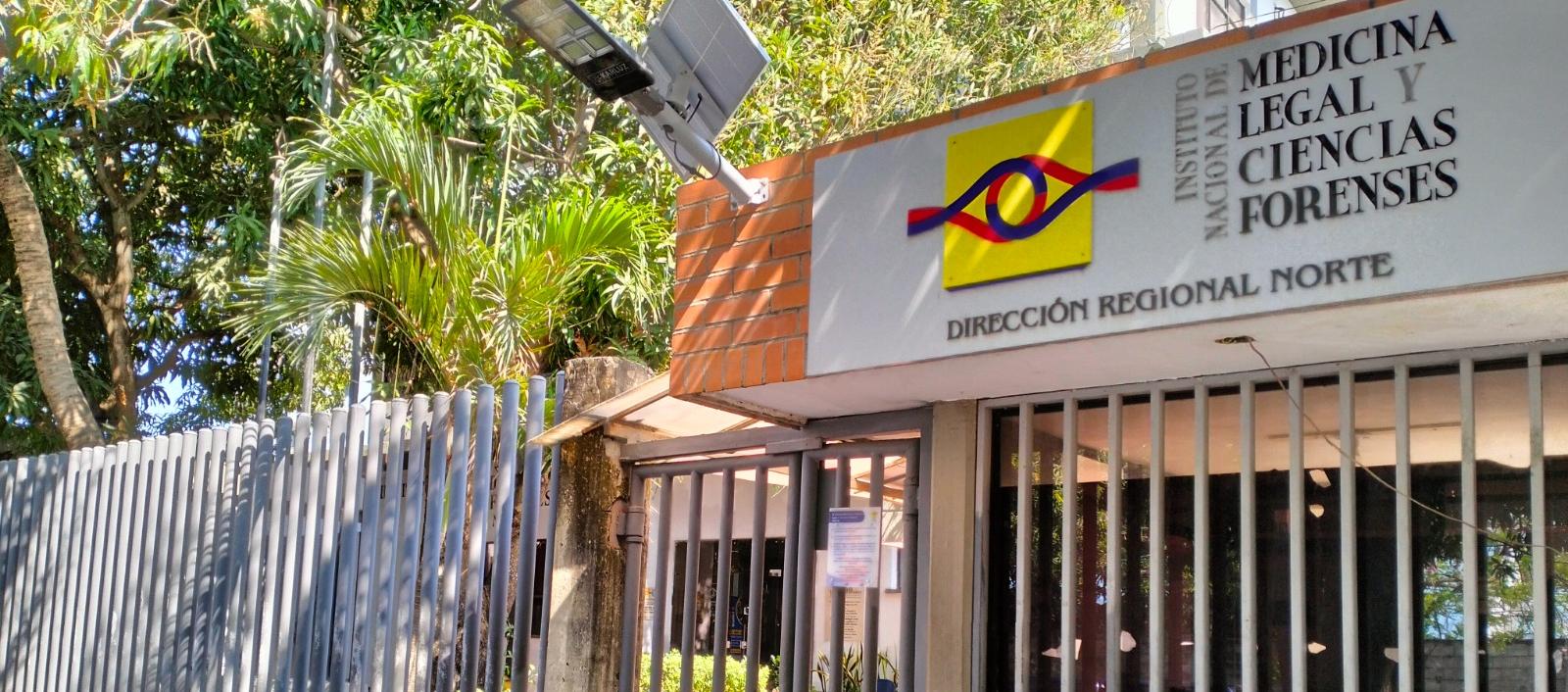 Fachada de Medicina Legal en Barranquilla.