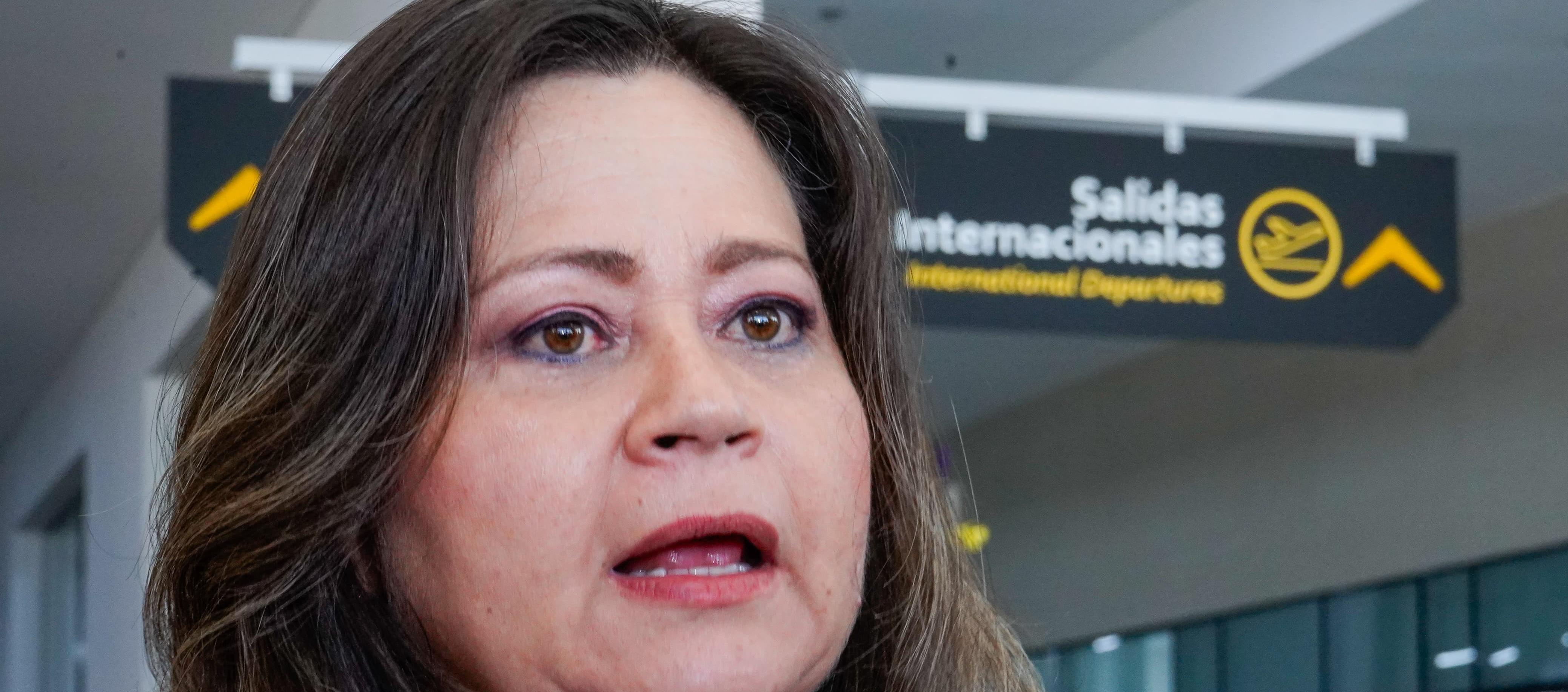 La ministra de Transporte, María Fernanda Rojas.