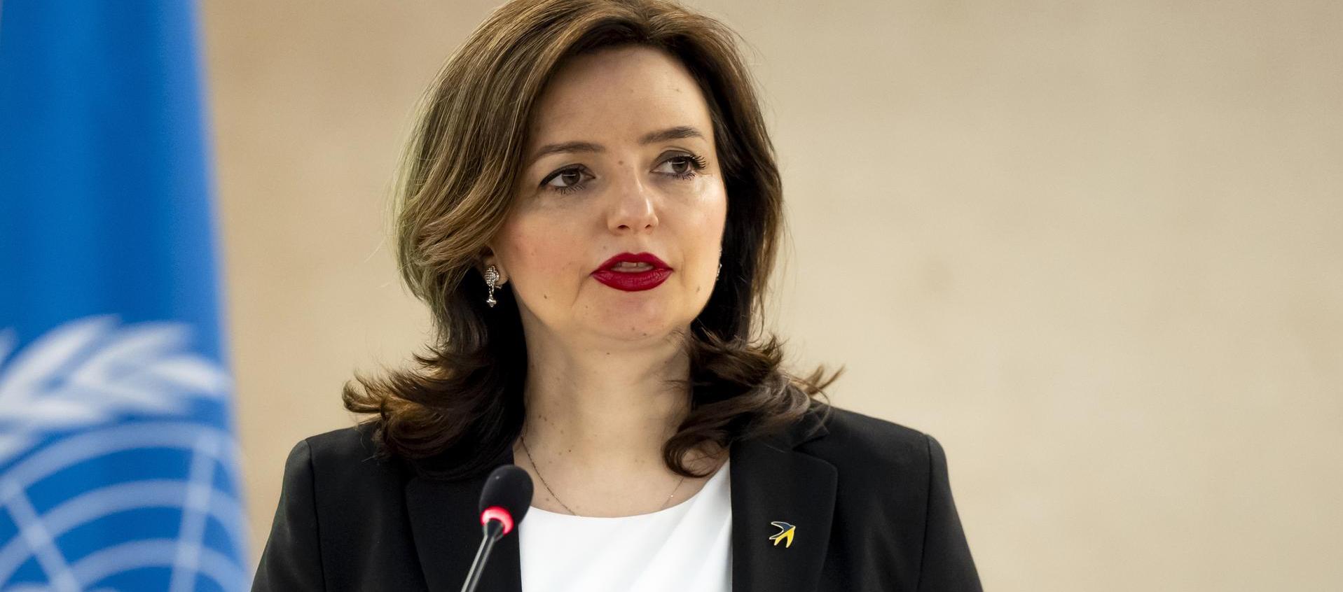 La ministra de Exteriores adjunta de Ucrania, Mariana Betsa. 