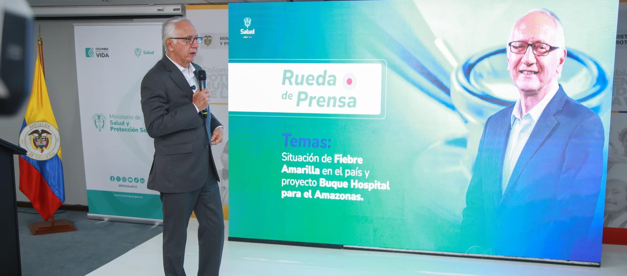 El Ministro de Salud, Guillermo Alfonso Jaramillo.