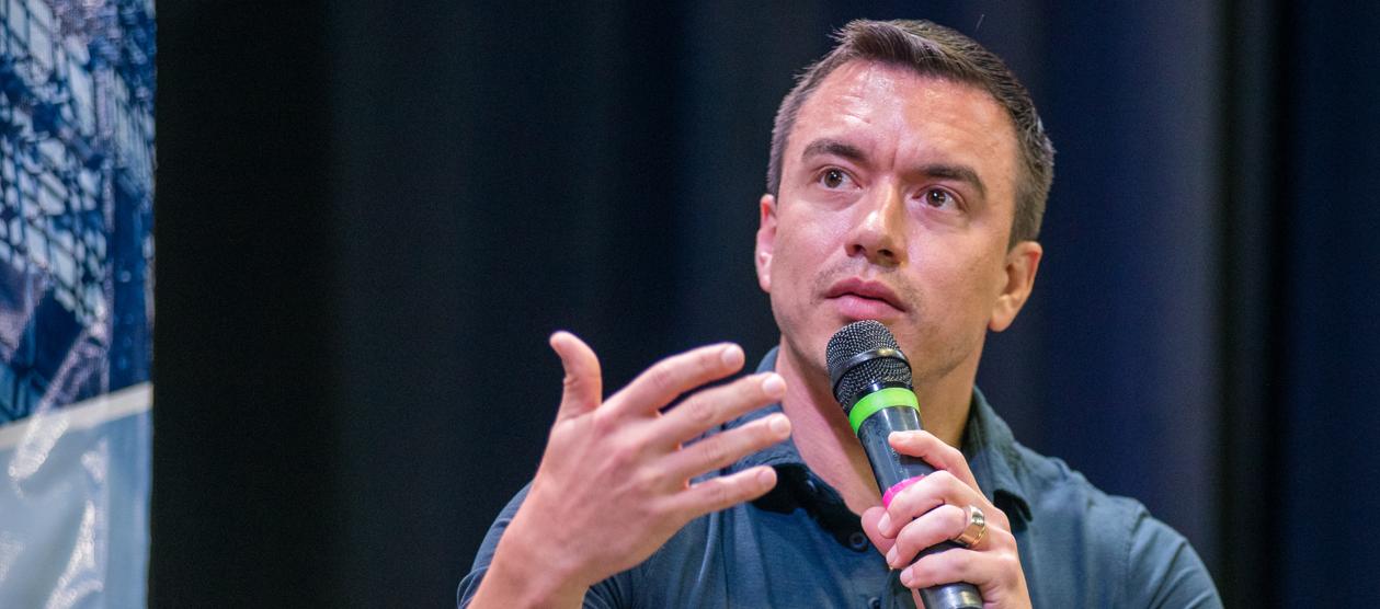 Daniel Noboa, presidente de Ecuador.