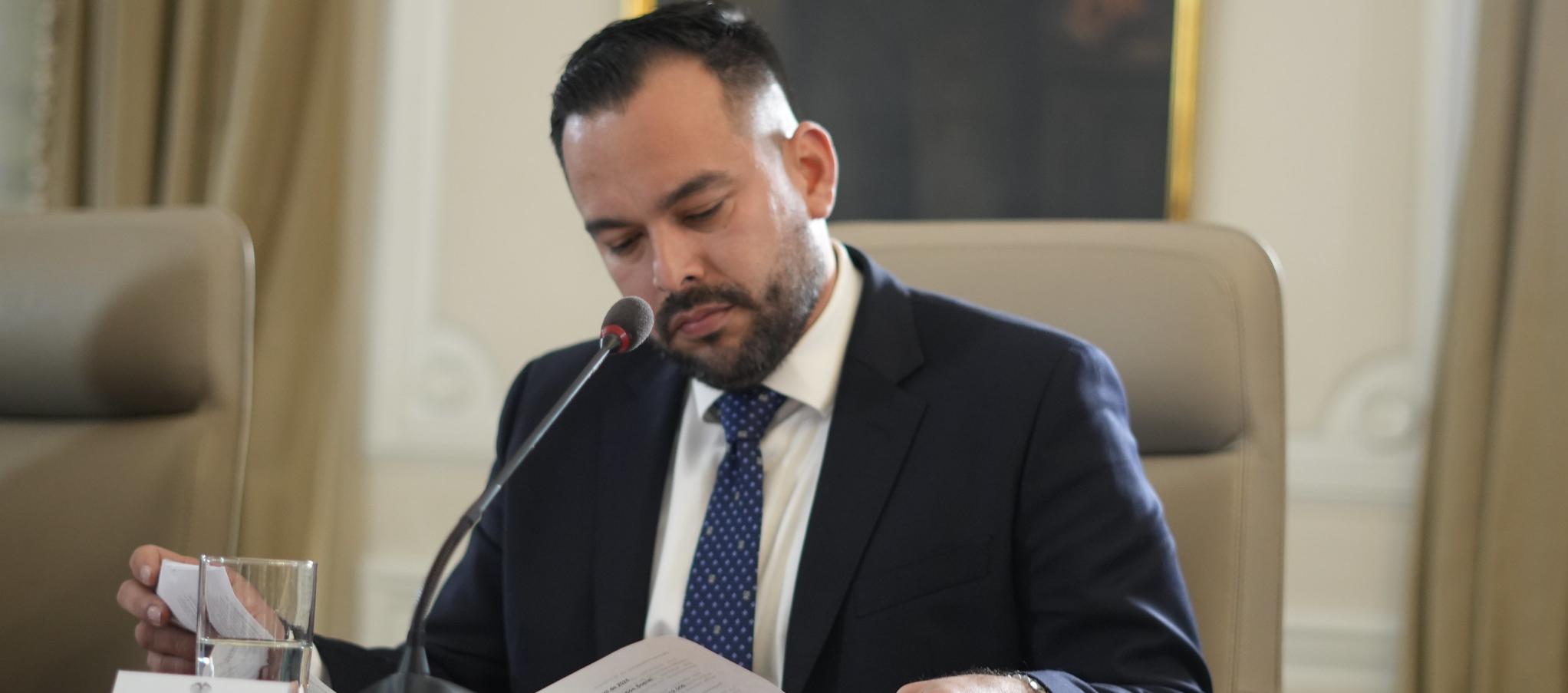 El ministro de Minas y Energía, Edwin Palma Egea.