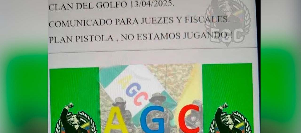 Panfleto contra una jueza y una fiscal en el departamento del Cesar. 