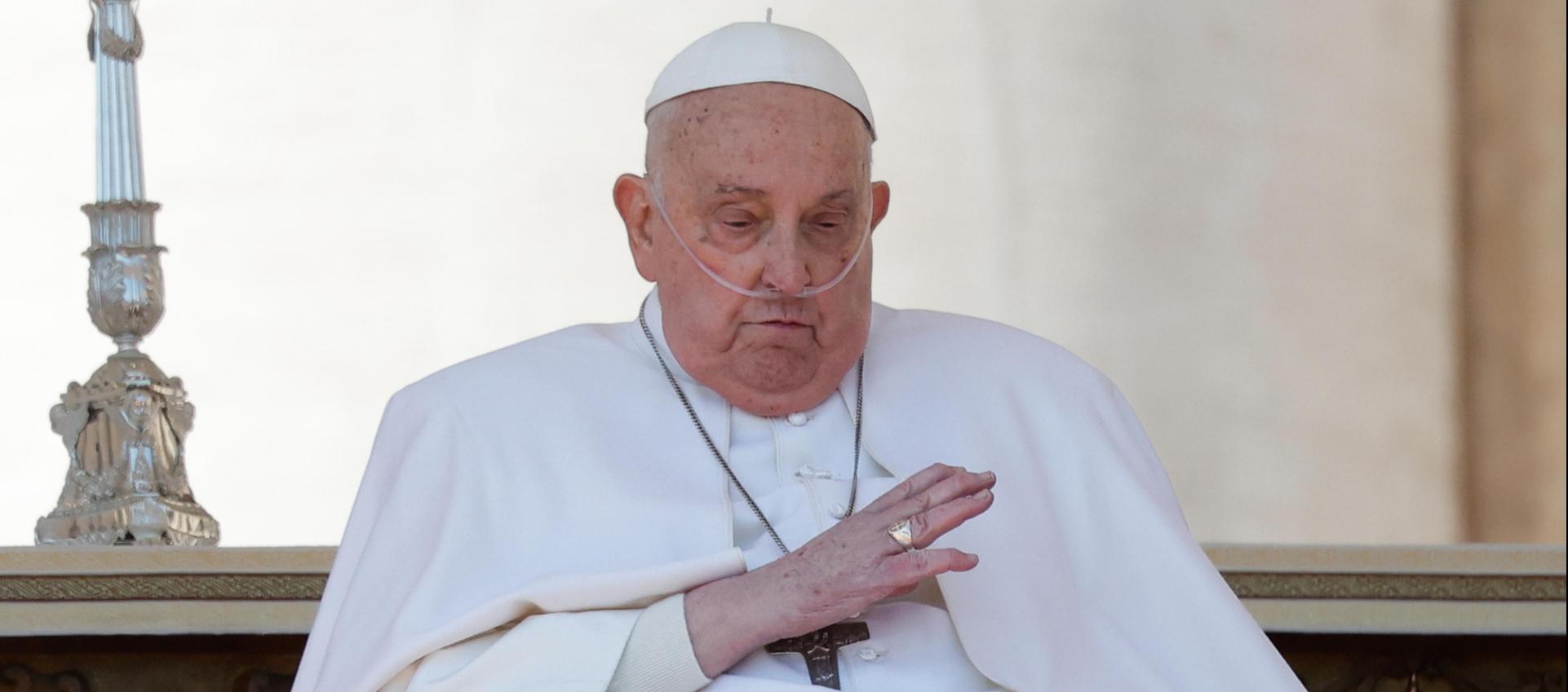 El Papa Francisco en su reaparición.