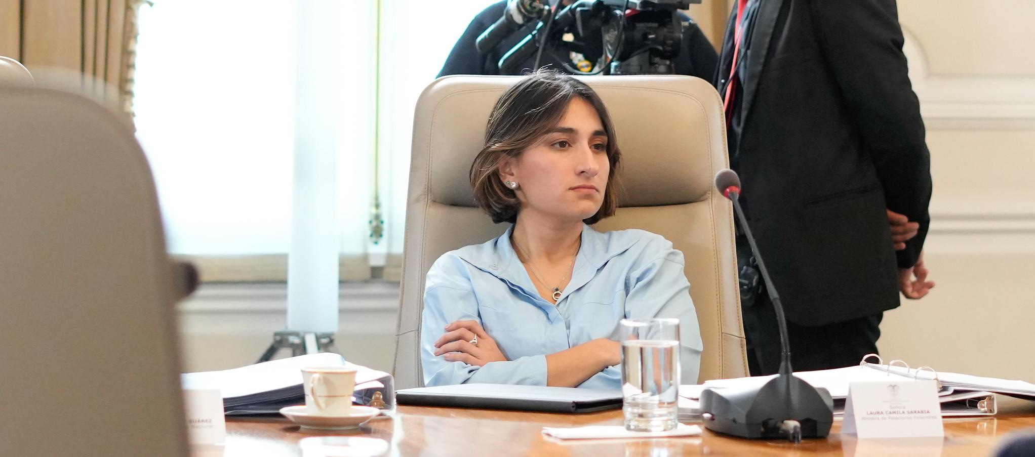 Laura Sarabia, Ministra de Relaciones Exteriores.