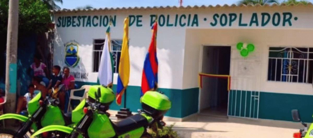 Subestación de Policía del corregimiento de Soplador.