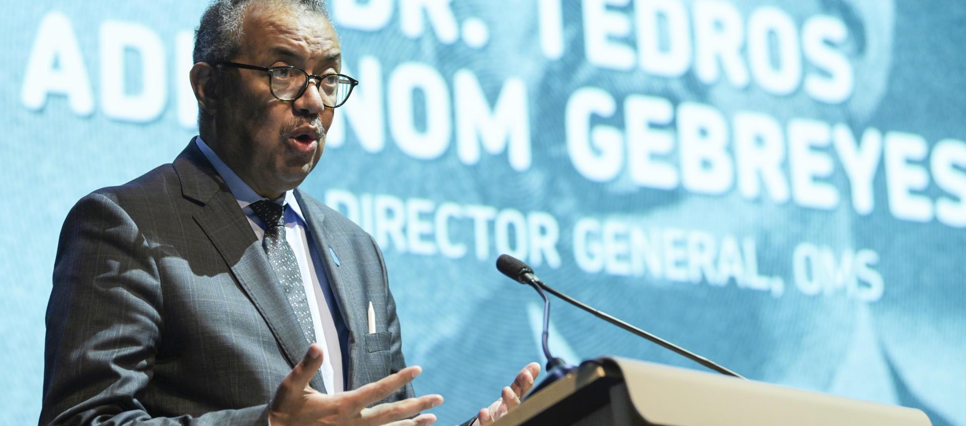 El director general de la Organización Mundial de la Salud (OMS), Tedros Adhanom. 
