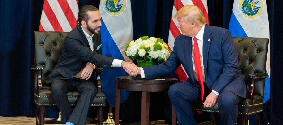 Nayib Bukele y Donald Trump.