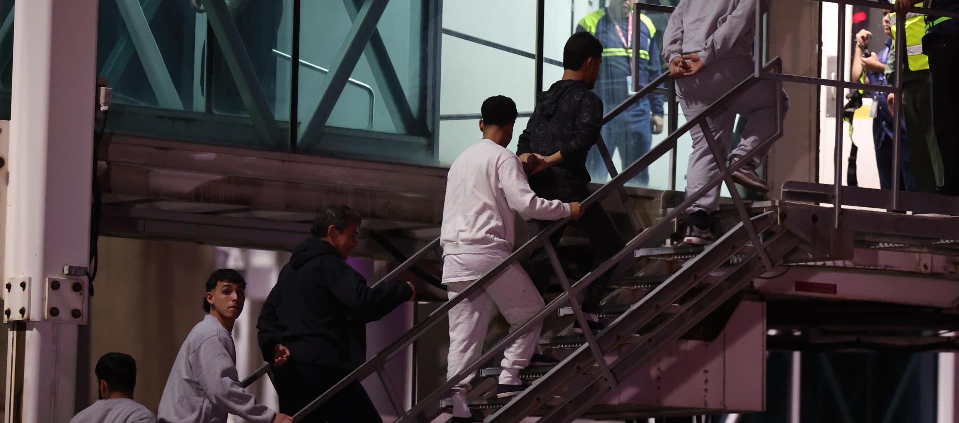 Venezolanos deportados por Estados Unidos.