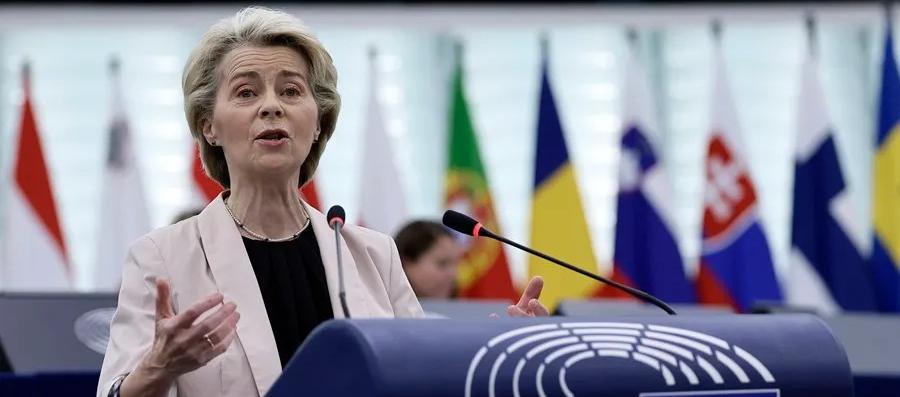La presidenta de la Comisión Europea, Ursula von der Leyen.