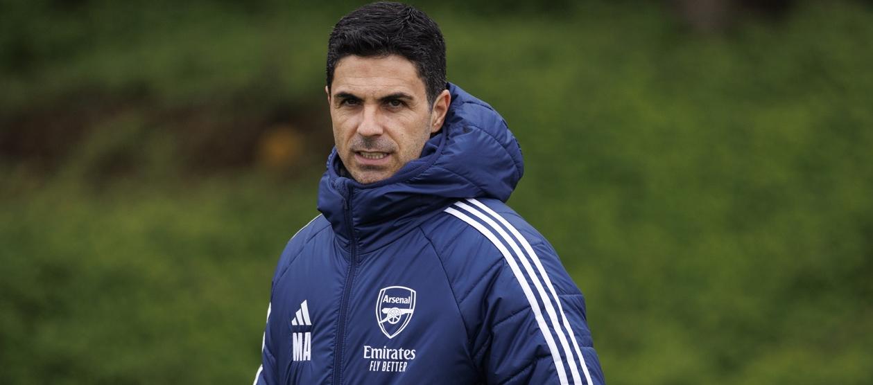 El español Mikel Arteta, entrenador del Arsenal de Inglaterra. 