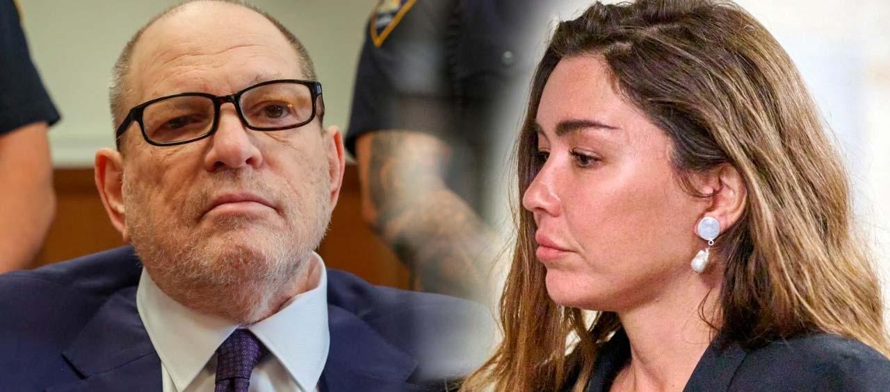 Harvey Weinstein y la productora Miriam Haley. 