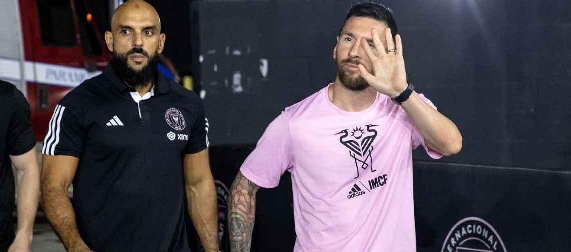 Yassine Cheuko asumió la seguridad de Messi desde la llegada del argentino a la MLS.