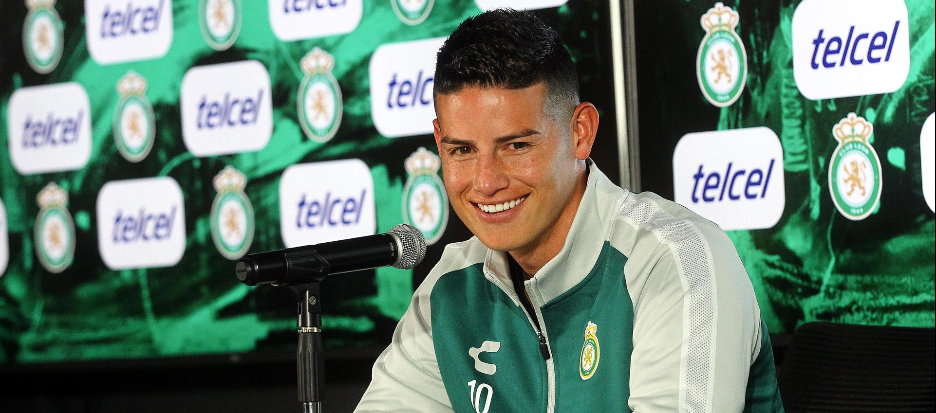 James Rodríguez, jugador del Club León de México.